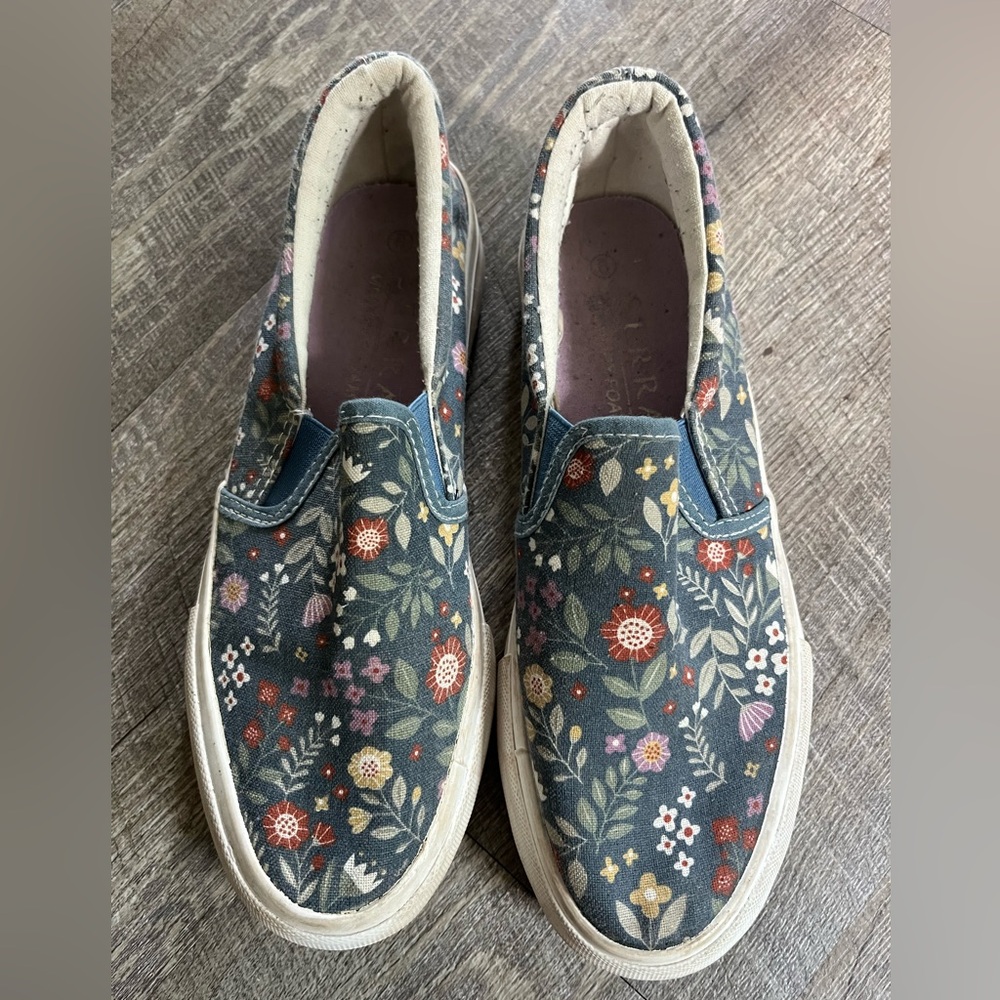 Colorful Floral Canvas Sneakers